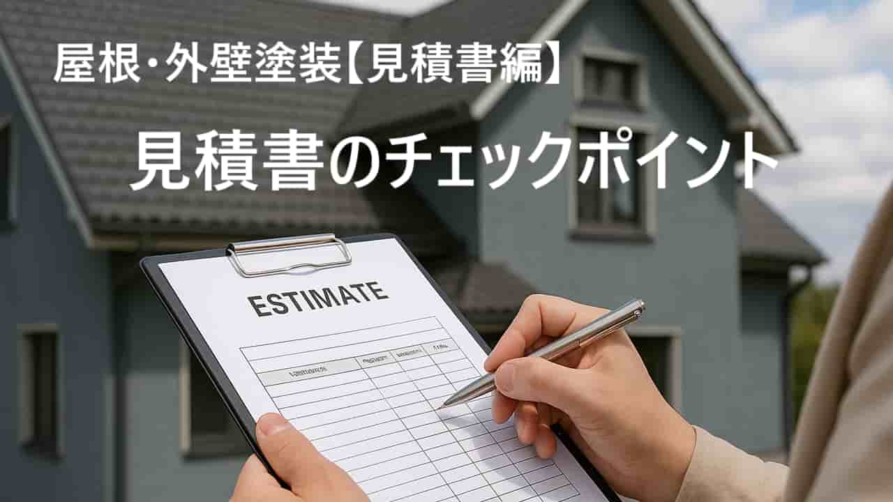 【体験談】屋根・外壁塗装の見積書のチェックポイント